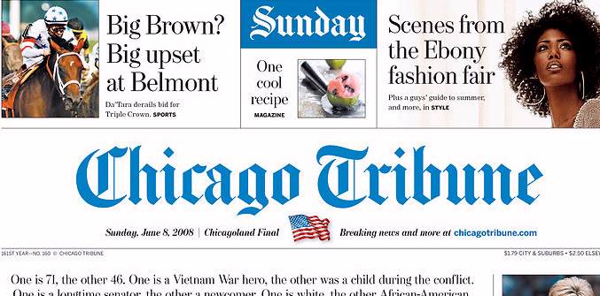 Chicago tribune sunday paper