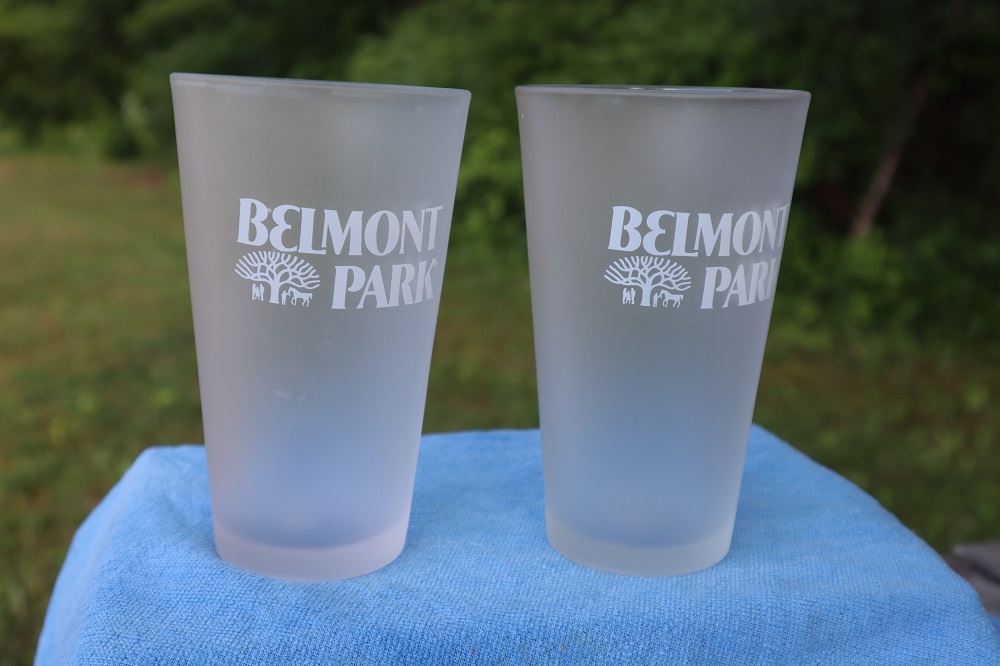 Two Belmont glasses