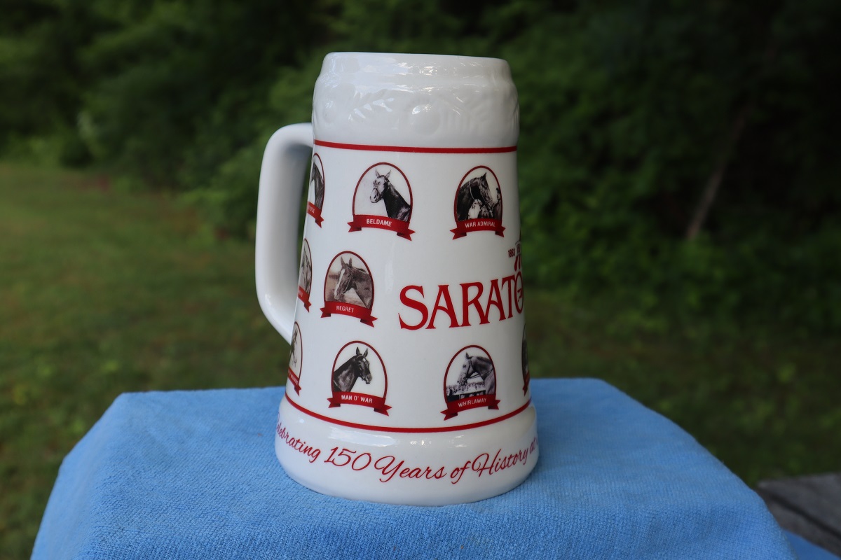 Saratoga beer stein